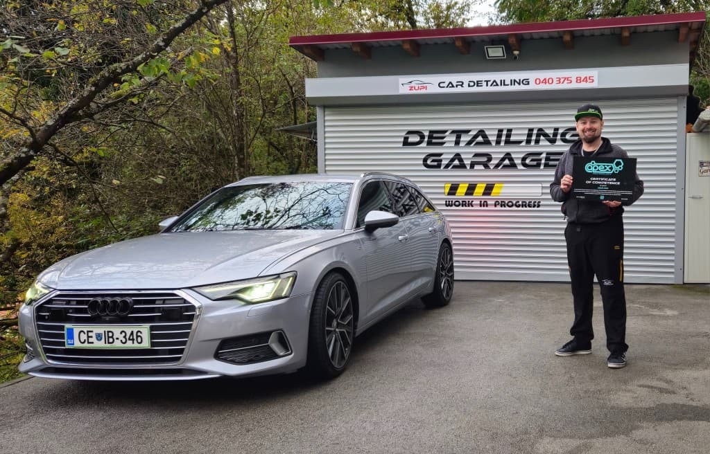 Andraž Zupan z APEX certifikatom — Zupi Car Detailing